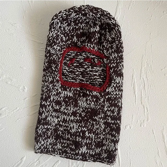 Retro Heather Mask Pullover Hat Coffee - Shop at LoveMi