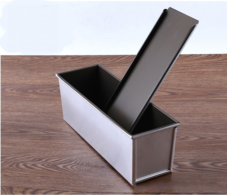 Aluminum Non-stick With Lid Toast Mold Bread Mold Square Pack Box