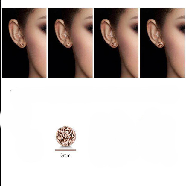 Men's Fashion Simple Temperament Silver Earrings