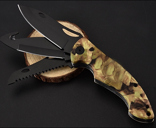 Three-cut Multifunctional Outdoor Folding Knife