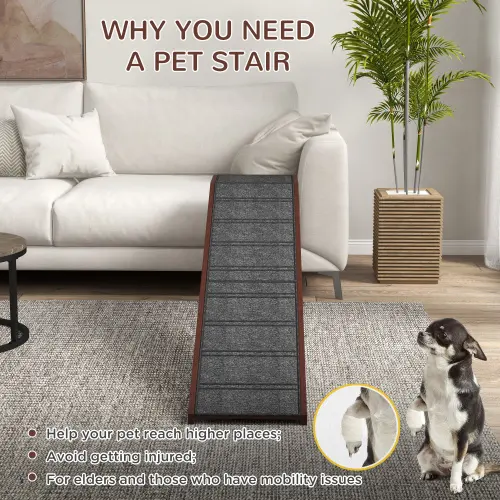 PawHut Dog Ramp For Bed, Pet Dogs