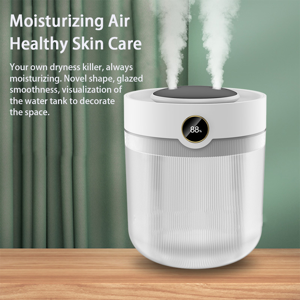 Large Capacity 2L Humidity Digital Display Double Spray Humidifier USB Silent Home Desktop Water Refill Meter Fog Amount — foto 2