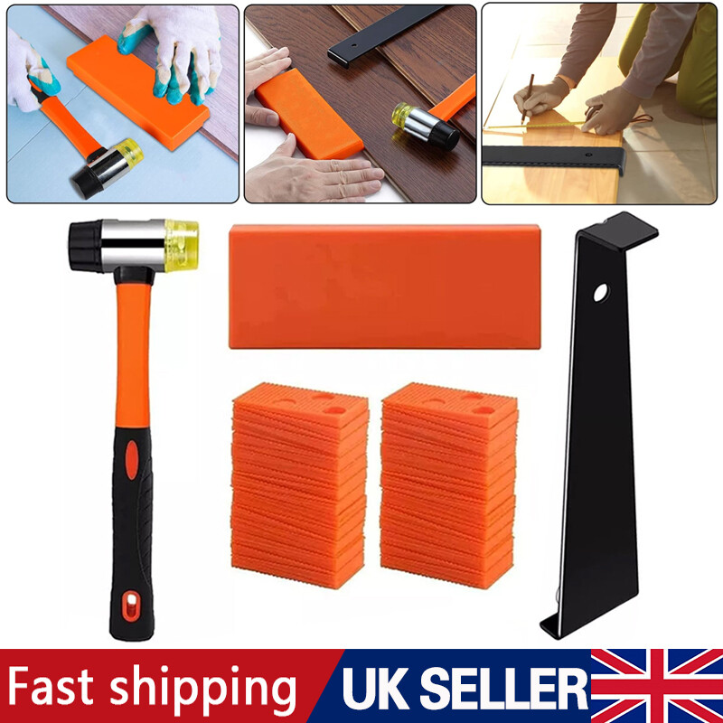 Laminate Wood Floor Fitting Installation Wooden Kits 60 Spacers Home DIY Tool 9