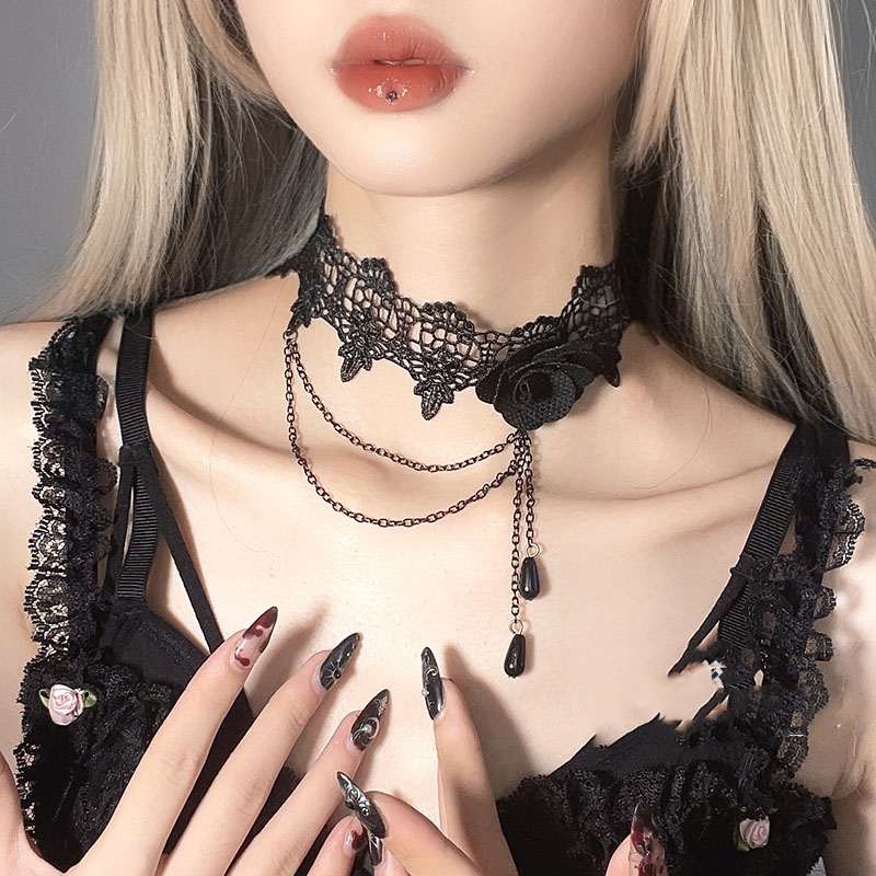 Choker Rose Gothique — vue 5