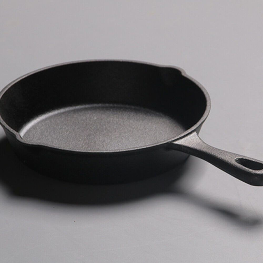 Set Of 3 Cast Iron Non Stick Skillet Griddle Cooking Pan Pre-Seasoned Frying — image 10