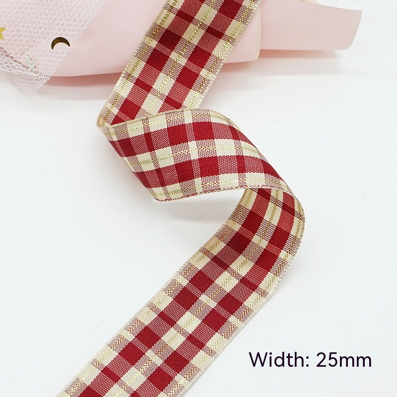 A313 Plaid Ribbon 16mm