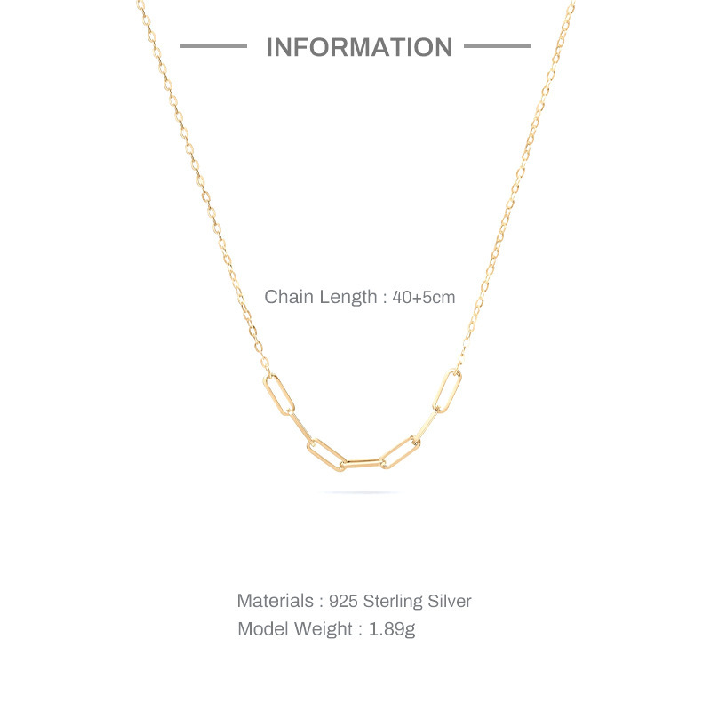 Title 2, Collana da donna in argento sterling a doppio s...