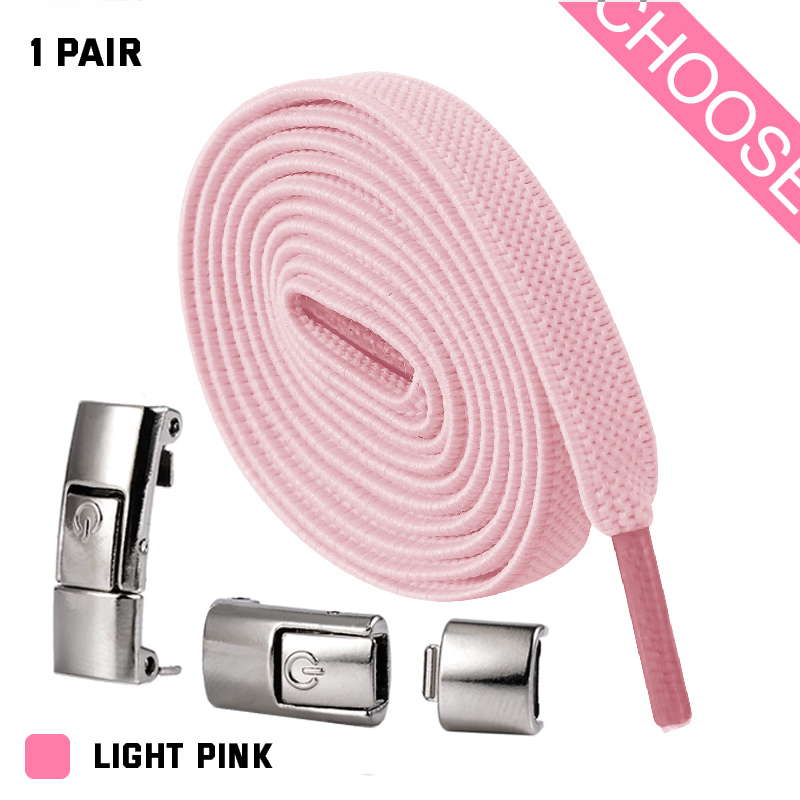 Lacci per scarpe Press Lock senza lacci elastici sneaker 8 mm allargati piatti senza lacci - Foto 29 di 40