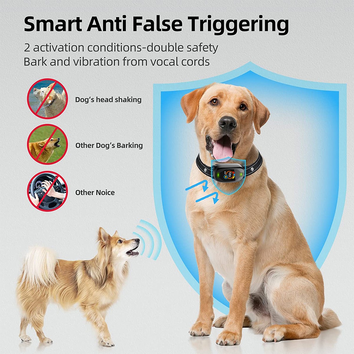Anti Bark Electric Shock Dog Collar Stop Barking Pet Training Control UK — image 5