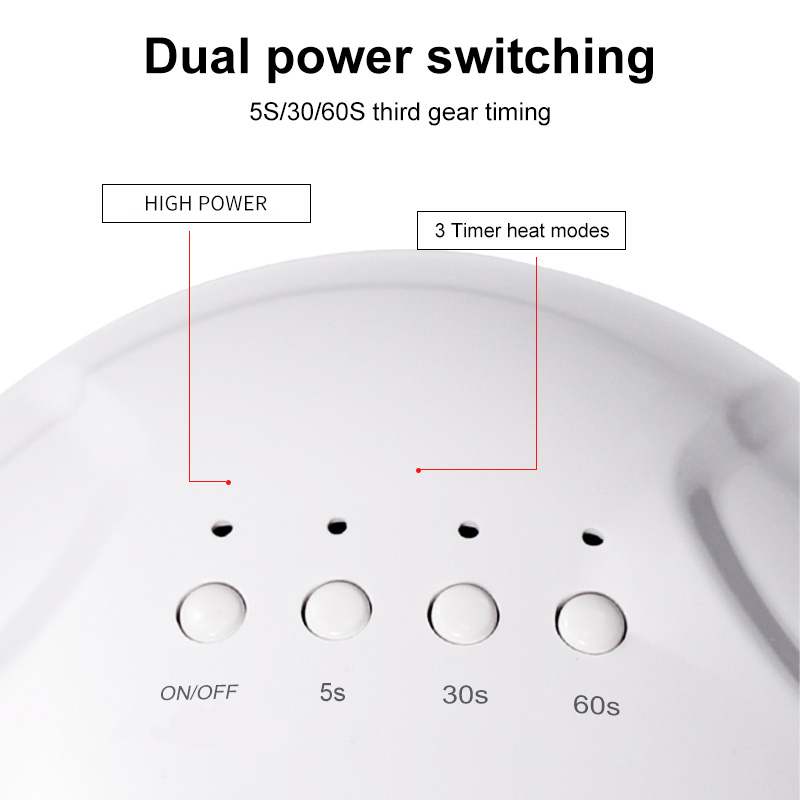 UV LED Nail Lamp, Nail Dryer For Gel Polish With 30 Beads 4 Timers Smart Sensor Fast Curing Home Manicure Professional Salon Nails Art Tools Supplies 4