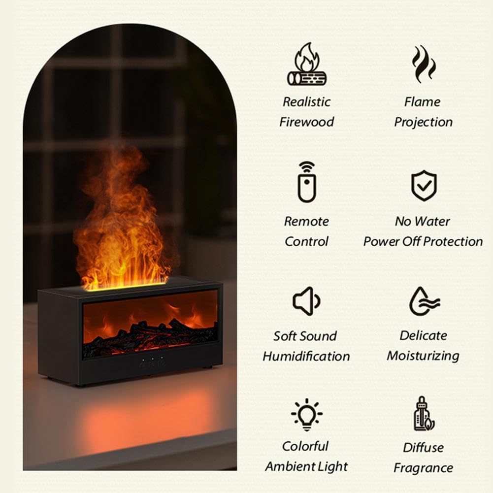 Large Capacity Creative Flame Humidifier Volcano Aromatherapy Machine Smoke — image 9