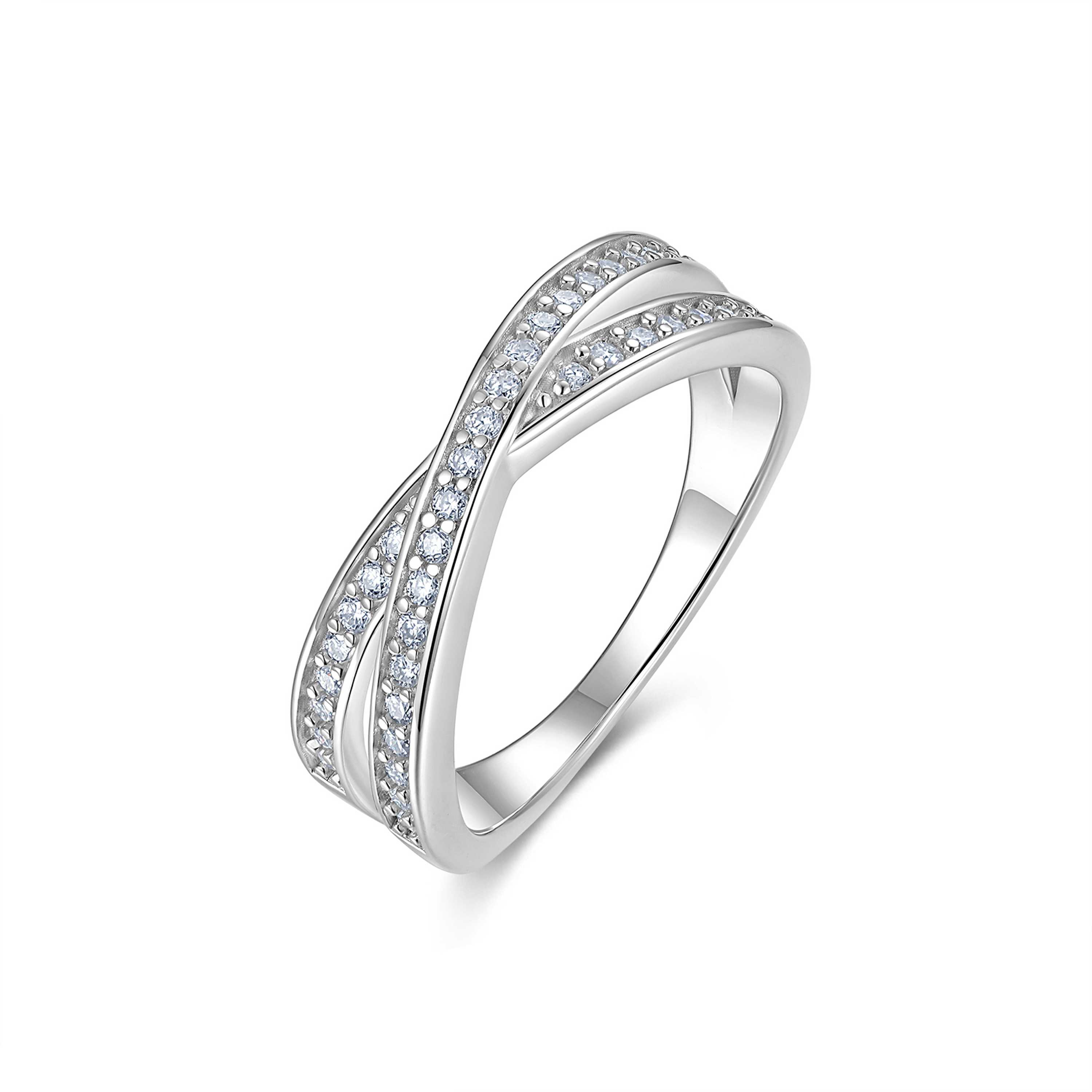 Luksuslik minimalistlik ehtesõrmus moissaniidist