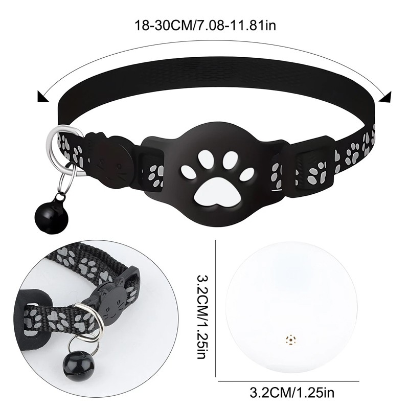 Cat Tracker Finder GPS Collar For IOS Android Waterproof Electronic Pet Locator