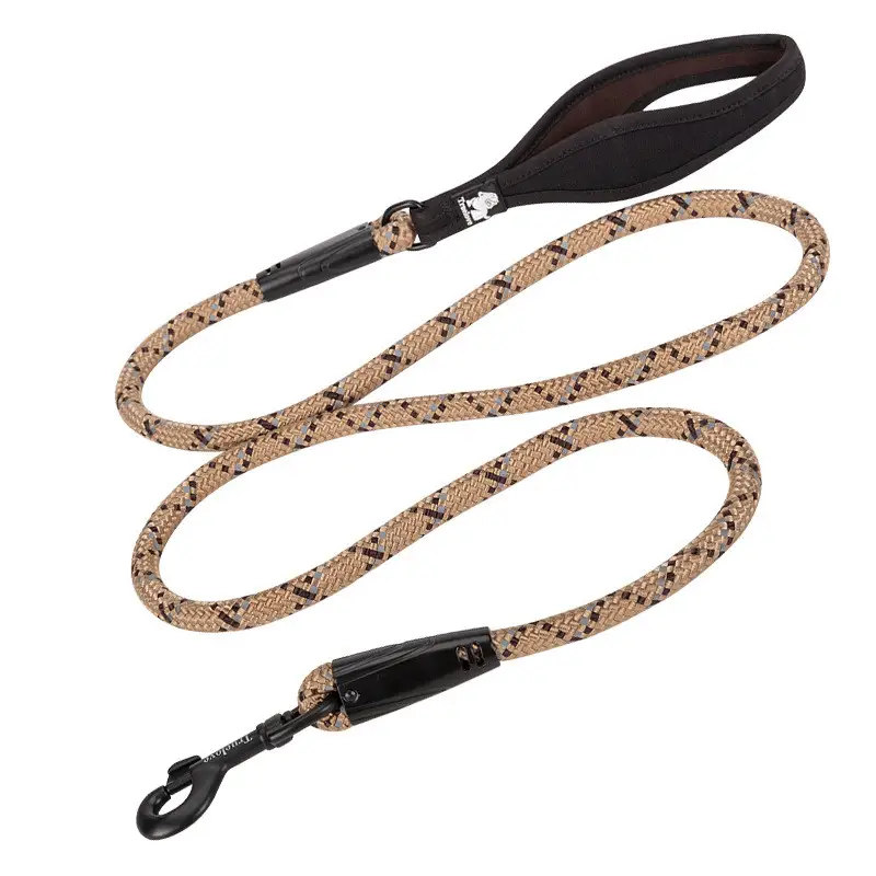 Pet Leash Adjustable Heavy Duty Neoprene Padded Handle Training Dog Walking Leash