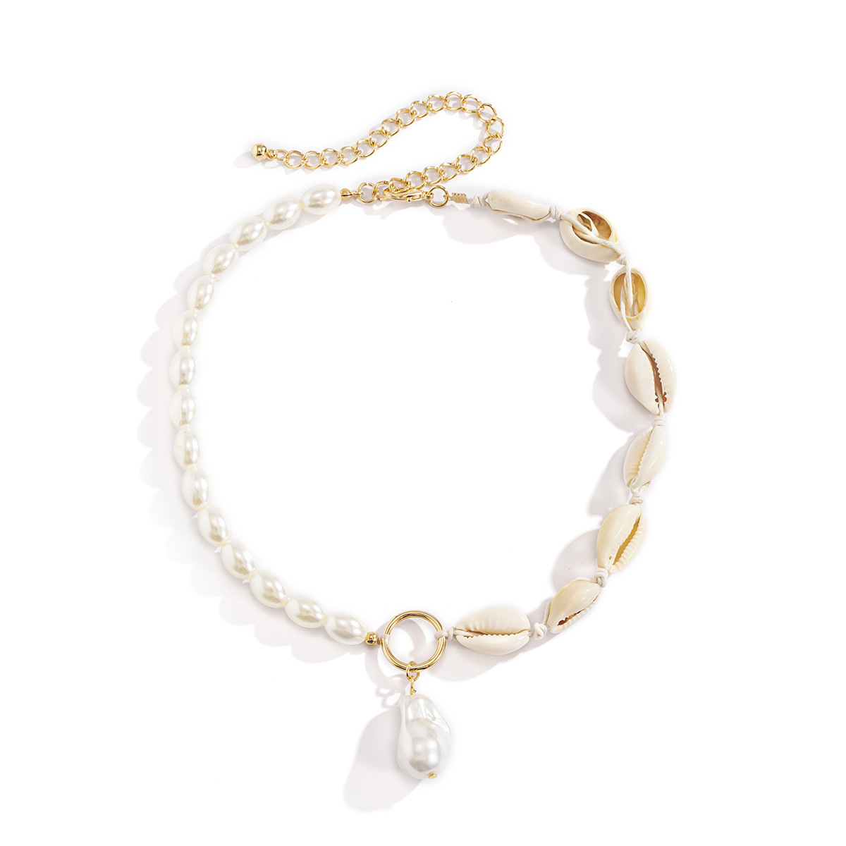 Jewelry Temperament Baroque Shaped Pearl Necklace