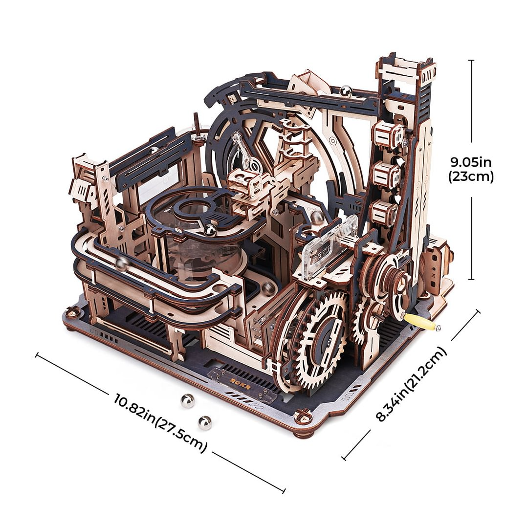 ROKR Marble Spaceport Marble Run 3D Wooden Puzzle LGC01 | Robotime Online