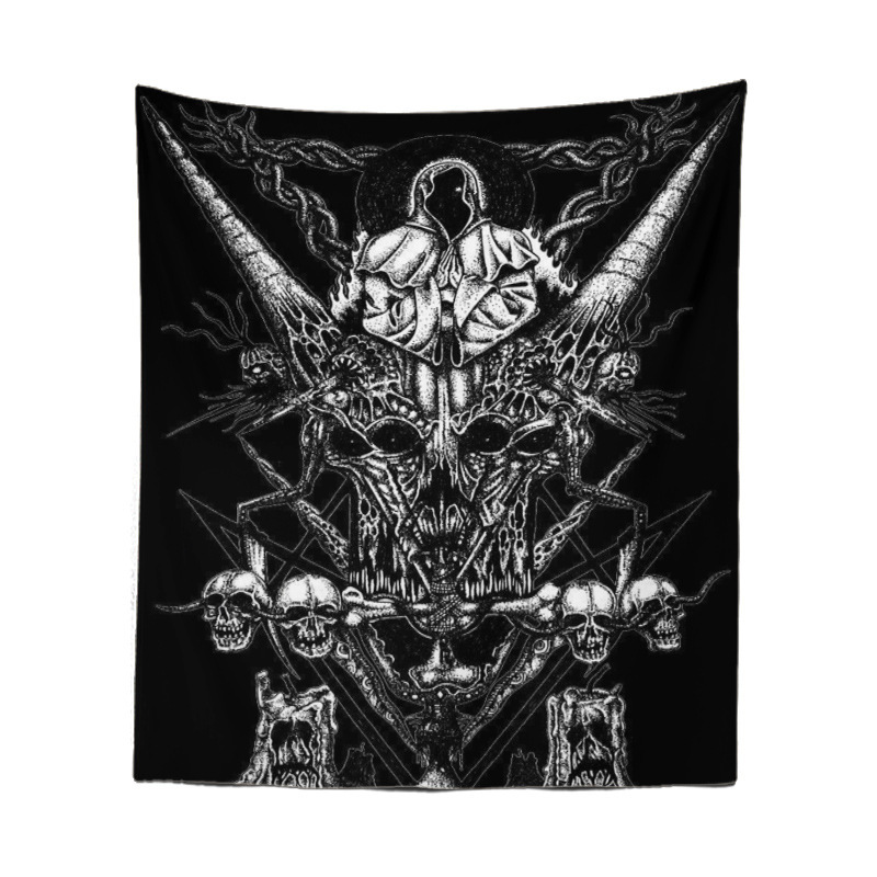 Skull Tapestry Wall Hanging, picture 2 of 9