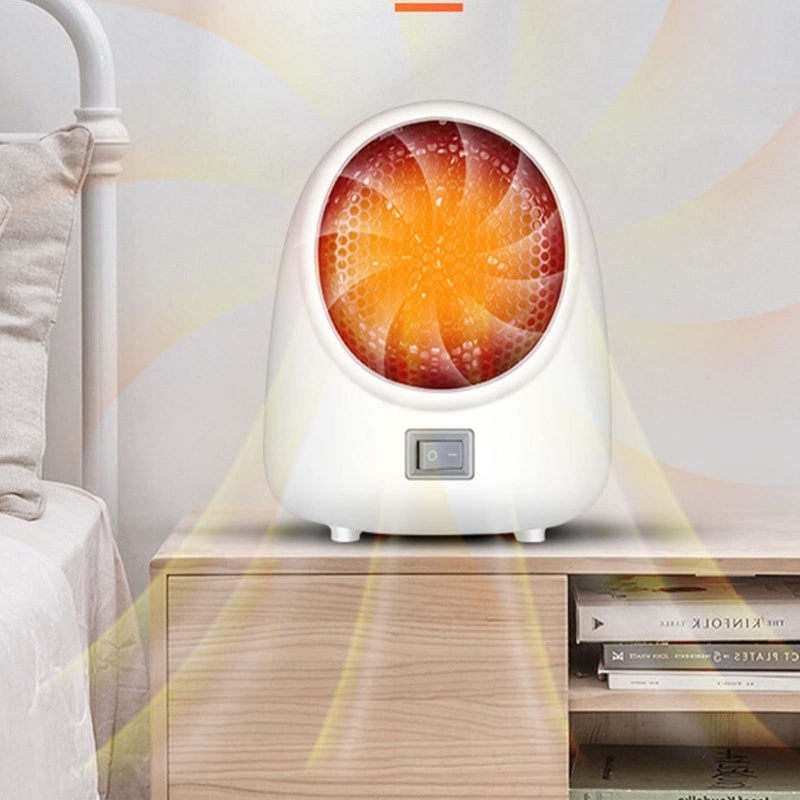 400W Mini Electric Heater Portable Desktop Fan Heating Warmer Home Office White 3