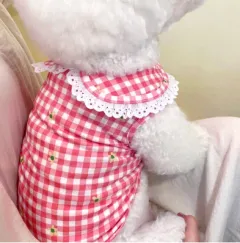 Thin Puppy Dog Clothes Cat Pet Small Puppies Spring And Summer - Rose Powder - View 1