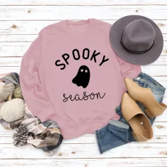 Loose Letters Autumn And Winter Round Neck Sweater Ladies - Pink Sweater Black Font - View 1