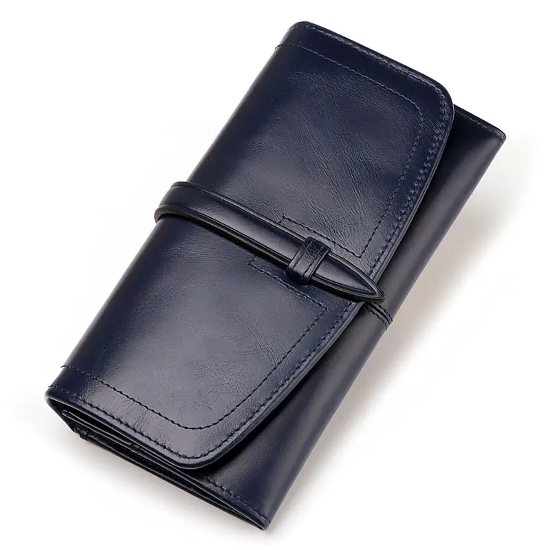 Long Zipper Retro Womens Wallet Large Capacity Bag