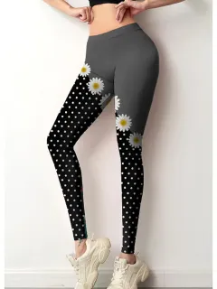 Positioning Flower Bottoming Sports Yoga Pants - 1Style - View 1