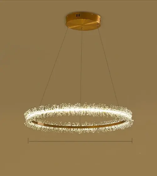 Living Room Crystal Chandelier Modern Style Electroplated