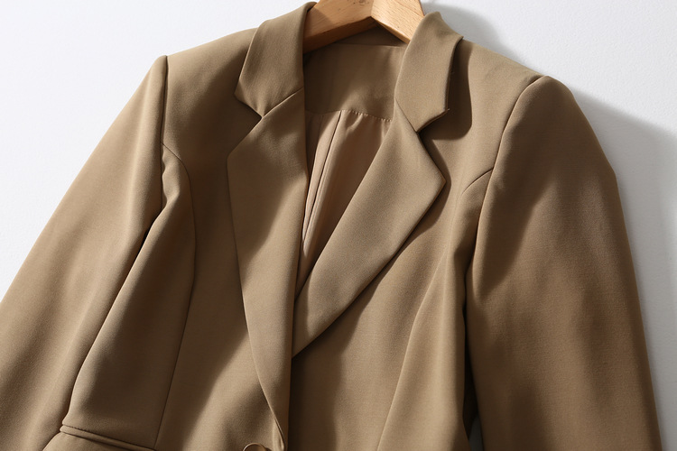 One Button Anti-wrinkle Suit Collar Loose Casual Suit Jacket Women