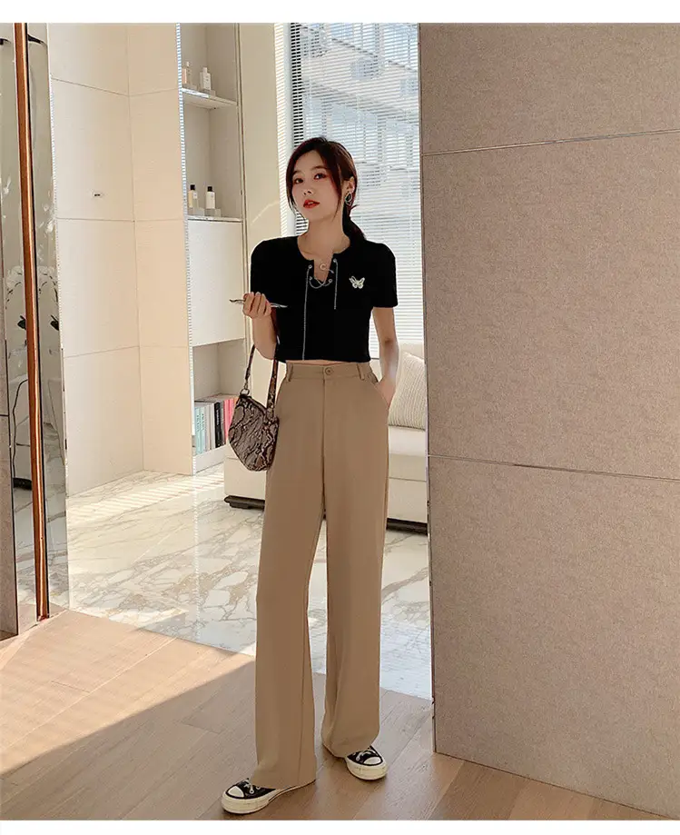 Women's Loose Straight Thin Mopping Pants