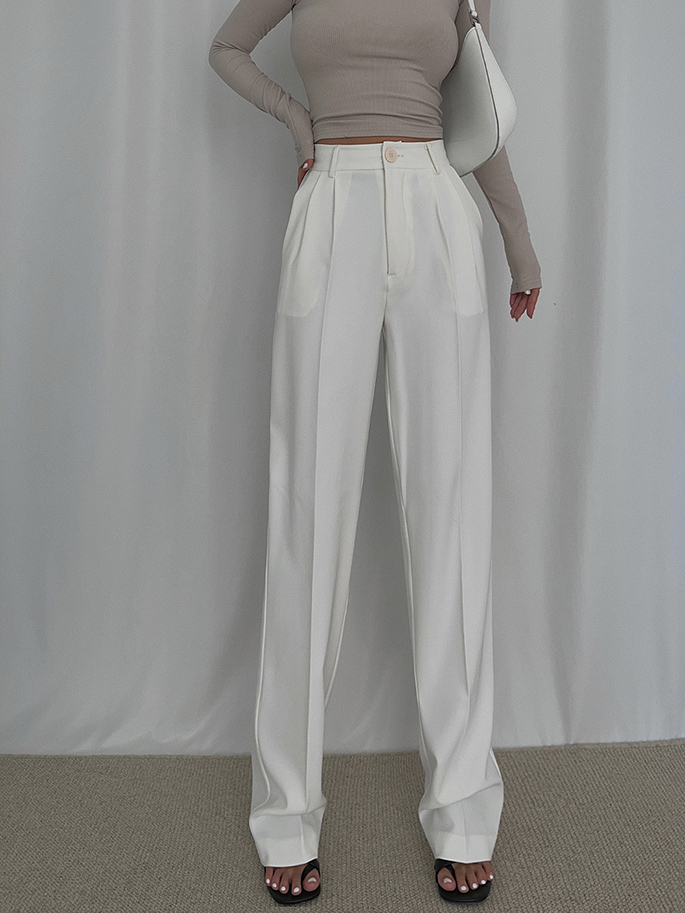 Title 3, Wang Fried Trousers Are Thin, Long Legs And Hig...