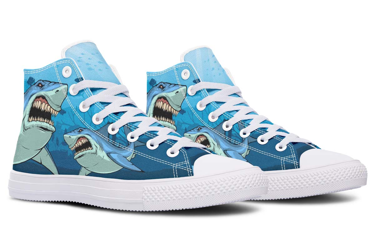 Printed Couple High-top Canvas Shoes