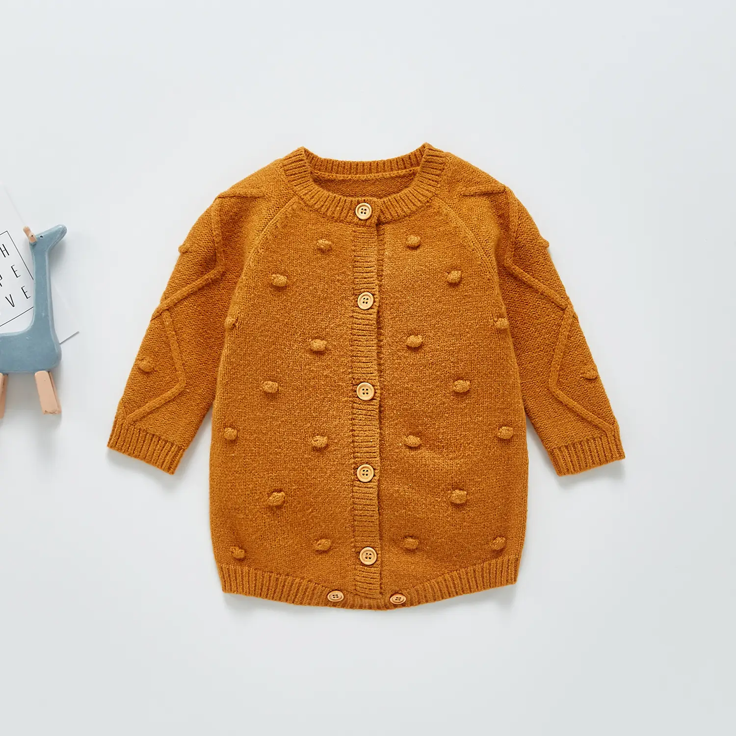 New Baby Knitted Embroidered Yarn Bubble Ball Jumpsuit