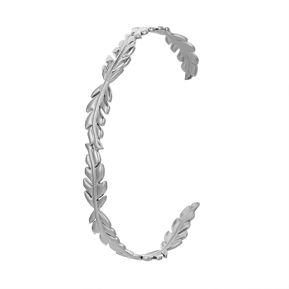 Stainless Steel New Leaf Stitching Bracelet