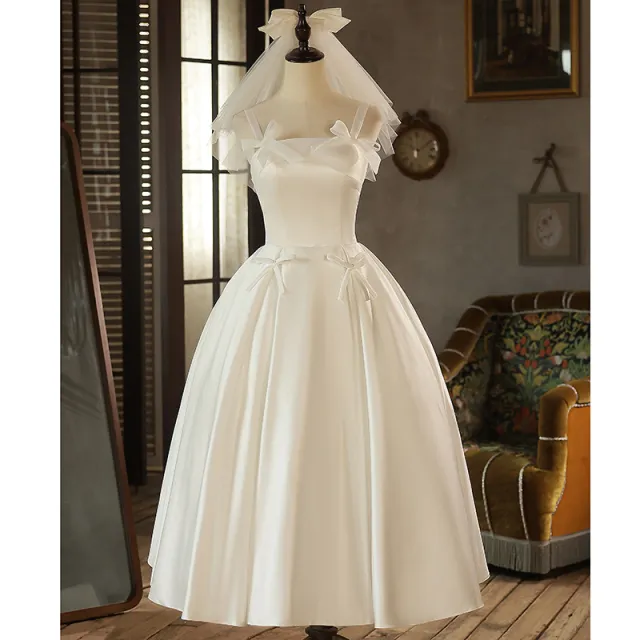 Satin Mori Dress White Girl White - Shop at LoveMi