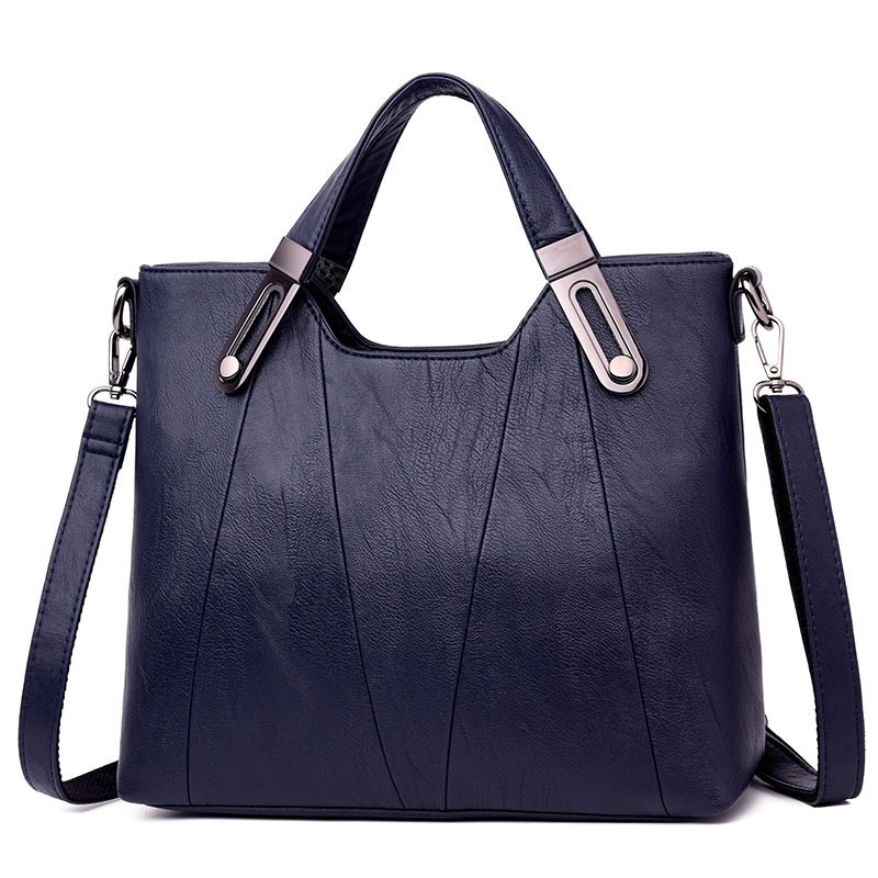 Vintage Handbag Fashion Soft Leather Middle-aged Mother Bag
