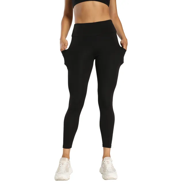 Fashion Stitching High Waist Yoga Pants Black - Shop at LoveMi