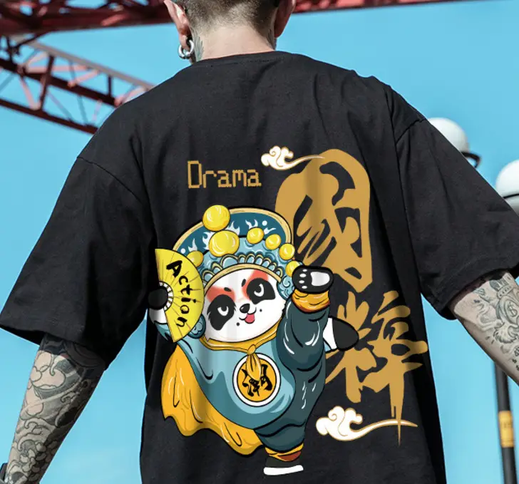 European And American Tide Brand Country Tide Fat Shirt