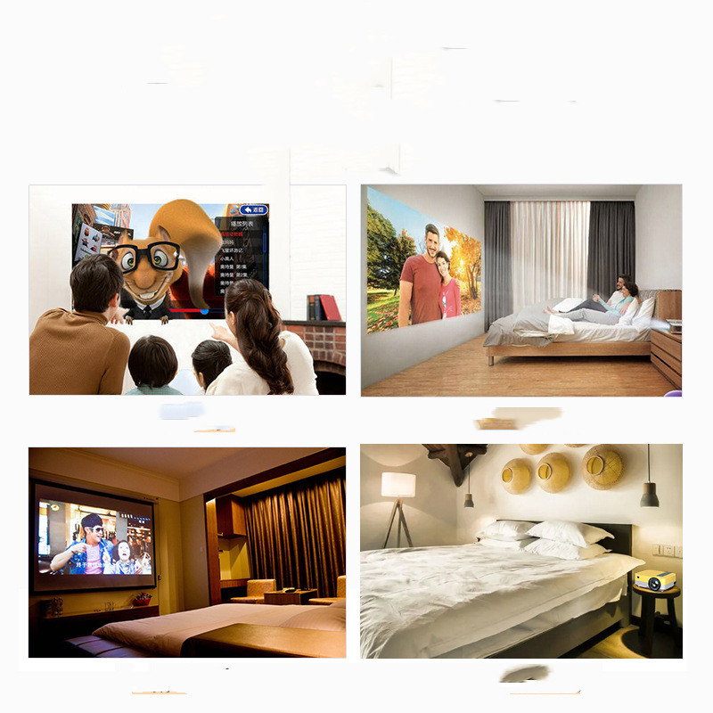 New Product Z6 Projector Home Smart WIFI Android Wireless Phone - Image 3