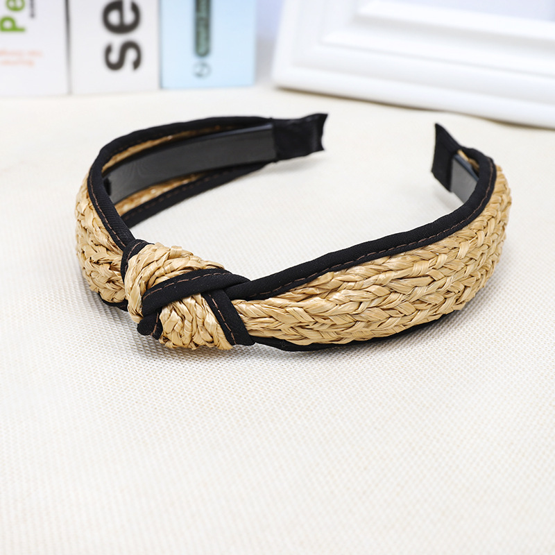 Raffia Hand woven Fabric Wide Headband Hairband Literary Hair Accessories - Shop at LoveMi