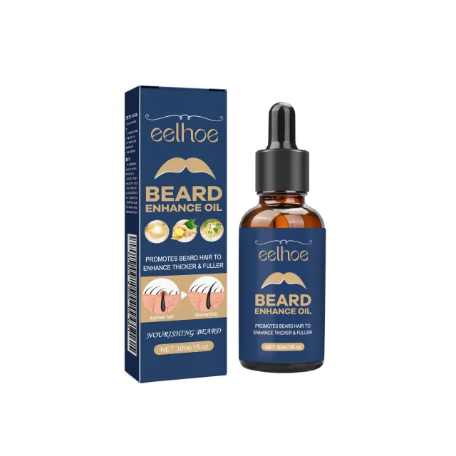 Facial Hair Care Oil Strengthens Root And Moisturizes And Brightens Men's Facial Hair 3Pc - Shop at LoveMi