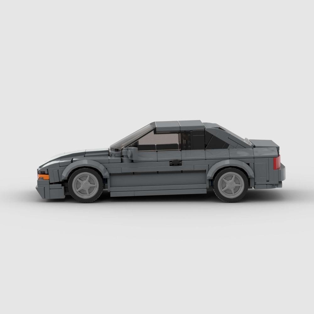 337PCS DIY Gray Sports Car Toy Building Set,City Building Bricks Building Blocks DIY Vehicles For Kids And Adults