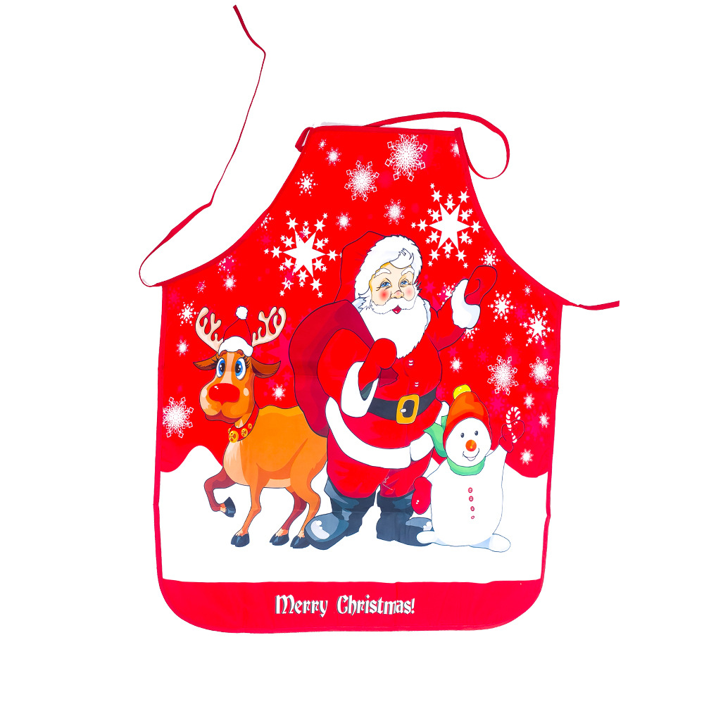 Title 13, Fashionable Fabric Printed Snowman Christmas Apron