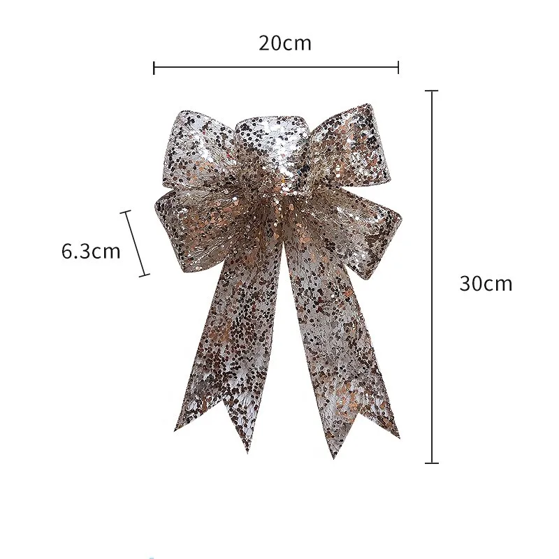 Christmas Bow Ribbon Mesh Finished Product – image 4