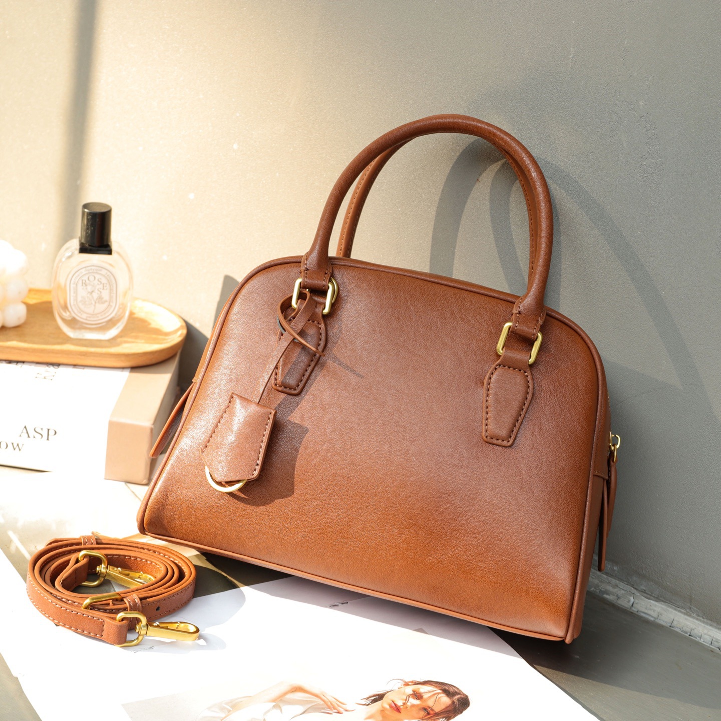 Top-Grain Leather Versatile Bag 2026 New Boston Pillow Bag Shoulder And Crossbody Bag Large Capacity Genuine Leather Handbag 4