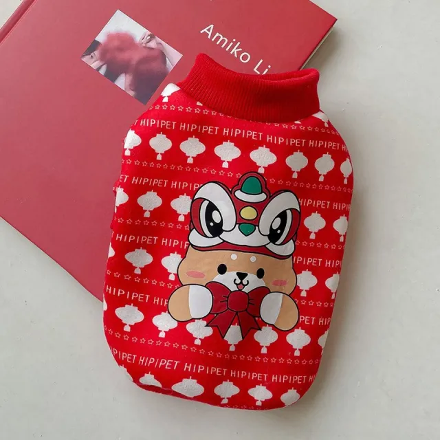 Spring And Autumn Thin Fleece Sweater Teddy Bichon Dragon Dance - Shop at LoveMi