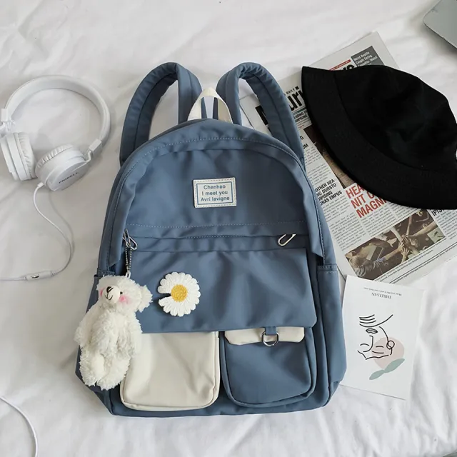 Japanese Girl All match Ins Backpack Blue - Shop at LoveMi