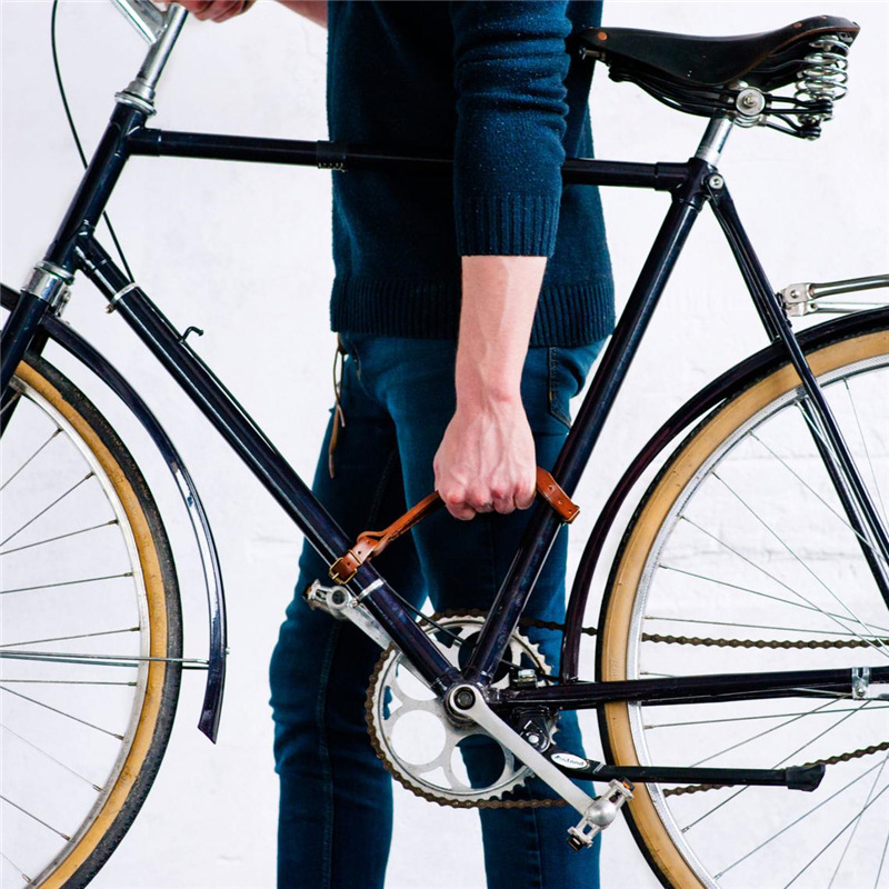 Outdoor Mountain Bike Labor-saving Cowhide Carry Handle