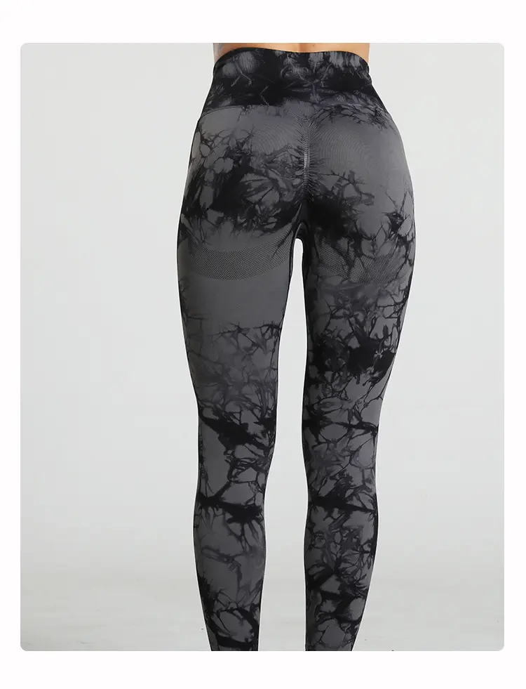 Tie Dye Butt Lift Sweatpants Yoga Pants for Ladies