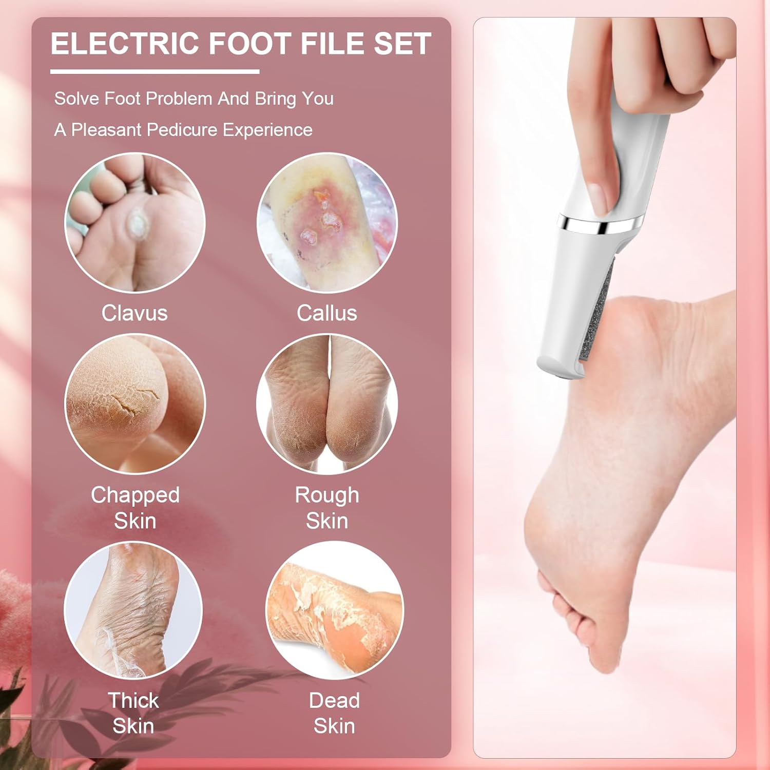 Electric Foot Grinder, Automatic Rubbing, Calluses Removal, And Repair — image 3