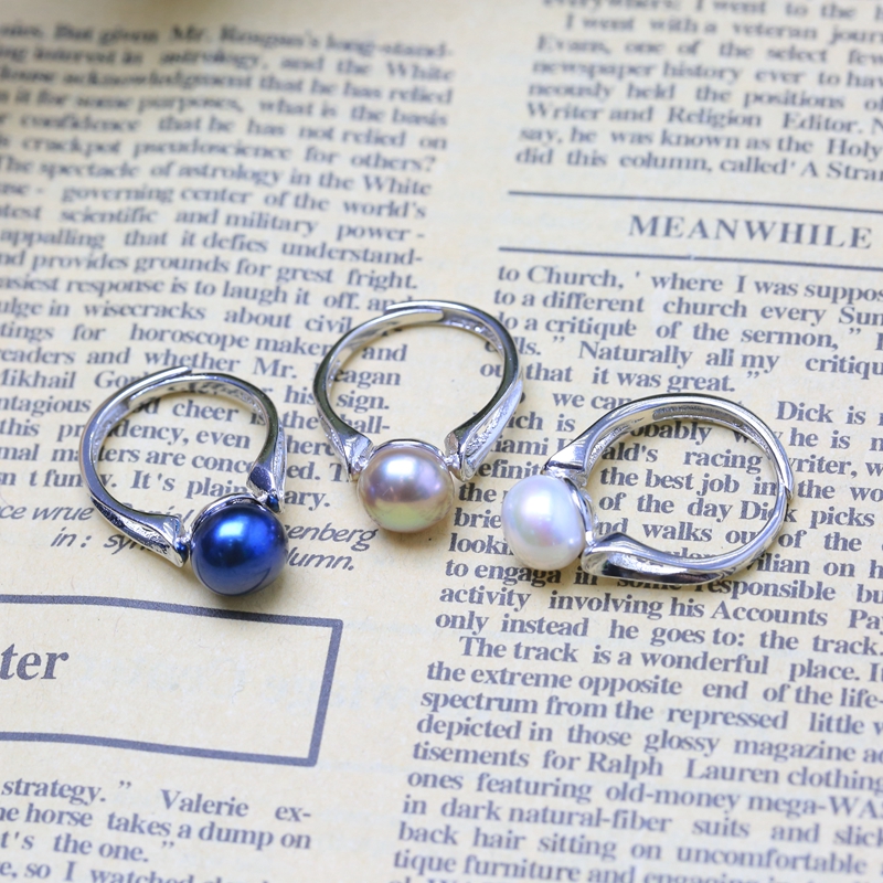 Natural Freshwater Pearl Women's Gold-plated Ring